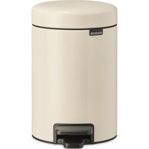Brabantia - NewIcon - Prullenbak - Soft Beige - 3 Liter - Kunststof Binnenemmer
