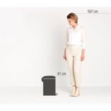 Brabantia NewIcon Prullenbak - Soft Beige - 12 Liter - Kunststof Binnenemmer