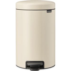 Brabantia NewIcon Prullenbak - Soft Beige - 12 Liter - Kunststof Binnenemmer