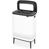Brabantia - Bo Hi Wasmand - 2 x 45 l - 2 Vakken - Wit
