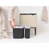 Brabantia - Bo Touch Bin - Prullenbak - Soft Beige - 11 + 23 Liter - Afvalscheiding