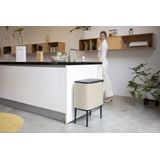 Brabantia - Bo Touch Bin - Prullenbak - Soft Beige - 11 + 23 Liter - Afvalscheiding