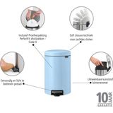 Brabantia NewIcon Prullenbak - 12 liter - Dreamy Blue