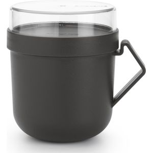 Brabantia Make & Take Soepbeker To Go 0,6 l Kunststof Dark Grey
