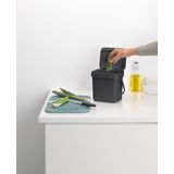Brabantia Sort & Go - Prullenbak - Grijs - Kunststof - 3L