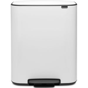 Brabantia - Bo Prullenbak - Pedaalemmer - Wit - 60 Liter