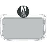 Brabantia - Bo Prullenbak - 60 Liter - Mineral Concrete Grey - Ruimtebesparend