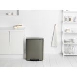 Brabantia - Bo Prullenbak - 2 x 30 l - Platinum