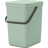 Brabantia - Sort & Go Prullenbak - Jade Green - 25 Liter - Duurzaam Gecertificeerd