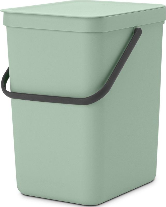 Brabantia - Sort & Go Prullenbak - Jade Green - 25 Liter - Duurzaam Gecertificeerd