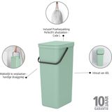 Brabantia - Sort & Go - Prullenbak - Jade Green - 40 Liter
