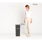 Brabantia - Sort & Go - Prullenbak - Jade Green - 40 Liter