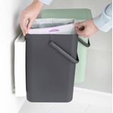 Brabantia Sort & Go Inbouw Prullenbak - 2 x 12 liter - Jade Green/Grey