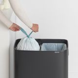 Brabantia - Bo Touch Bin - Prullenbak - Matt Black - 2 x 30 l