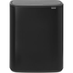 Brabantia Bo Touch Bin Prullenbak 2 x 30 liter Afvalscheiding Matt Black