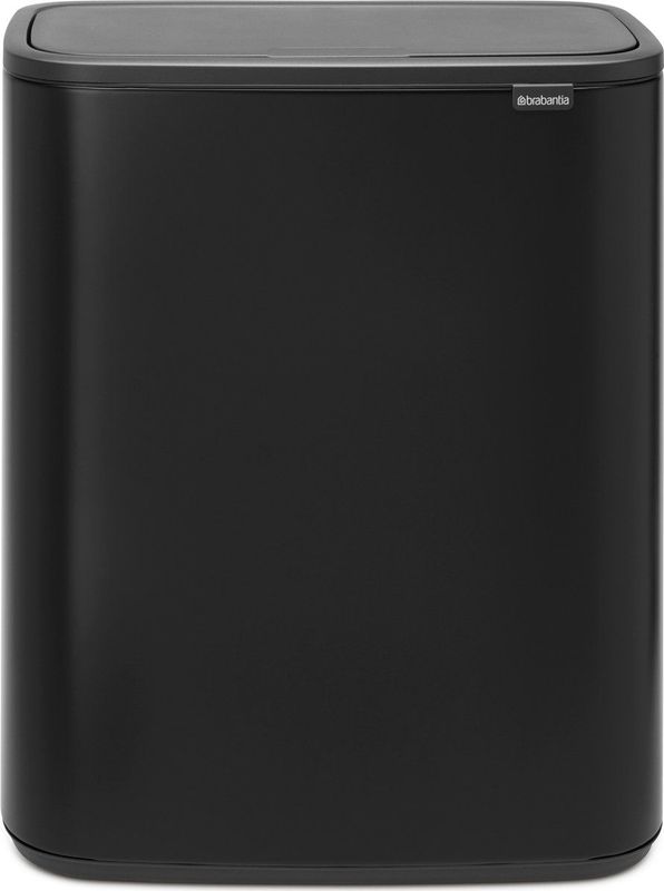 Brabantia - Bo Touch Bin - Prullenbak - Matt Black - 2 x 30 l