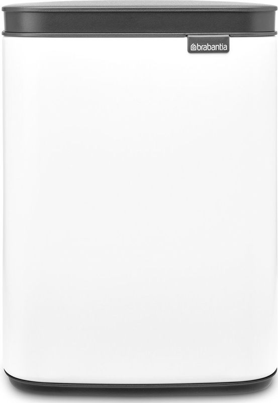 Brabantia - Bo Prullenbak - 4 Liter - Wit - Ruimtebesparend