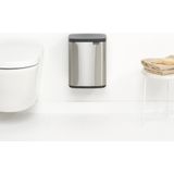 Brabantia - Bo Prullenbak - 7 Liter - Matt Steel - Fingerprint Proof