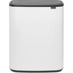 Brabantia - Bo Touch Bin - Vuilnisbak - Wit - 60 l