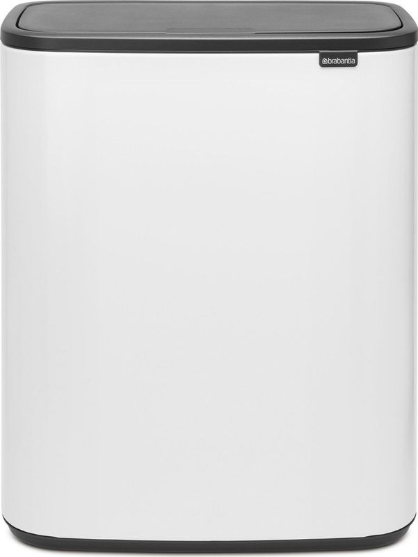 Brabantia - Bo Touch Bin - Vuilnisbak - Wit - 60 l