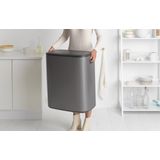 Brabantia - Bo Touch Bin - Prullenbak - Platinum - 60 Liter