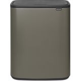 Brabantia - Bo Touch Bin - Prullenbak - Platinum - 60 Liter