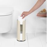 Brabantia ReNew - Reserverolhouder - Soft Beige - Vrijstaand - Capaciteit 3 Rollen