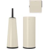 Brabantia - ReNew Toiletaccessoires Set - 3-delig - Soft Beige - Corrosiebestendig