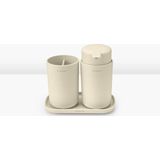 Brabantia ReNew Badkameraccessoires Set - 3-delig - Soft Beige - Corrosiebestendig Materiaal
