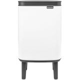 Brabantia - Bo Hi Prullenbak - Wit - 4 Liter - Ruimtebesparend