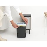 Brabantia - Bo Hi Prullenbak - 4 Liter - Matt Steel - Fingerprint Proof