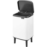 Brabantia - Bo Hi Prullenbak - 7 Liter - Wit - Ruimtebesparend