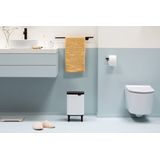 Brabantia - Bo Hi Prullenbak - 7 Liter - Wit - Ruimtebesparend