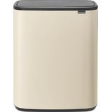 Brabantia Bo Touch Bin - Prullenbak - 2 x 30 Liter - Soft Beige