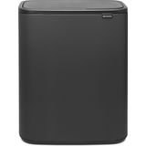 Brabantia - Bo Touch Bin - Prullenbak - 2 x 30 Liter - Mineral Infinite Grey