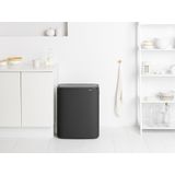 Brabantia - Bo Touch Bin - Prullenbak - 2 x 30 Liter - Mineral Infinite Grey