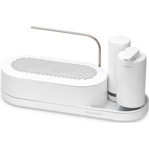 Brabantia SinkStyle Gootsteen Organizer en Zeepdispenser Set - Compact - Mineral Fresh White