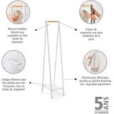 Brabantia - Linn Kledingrek Compact - White - Bamboe Roede - Ruimtebesparend