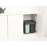 Brabantia - Sort & Go Inbouw Prullenbak - Jade Green en Dark Grey - 10+10+20 Liter