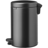 Brabantia - NewIcon - Prullenbak - Confident Grey - 12 Liter - Ruimtebesparend