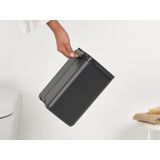 Brabantia - Bo Prullenbak - 4 Liter - Mineral Infinite Grey - Ruimtebesparend