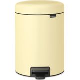 Brabantia - NewIcon Prullenbak - Mellow Yellow - 5 Liter - Stevige Pedaalemmer