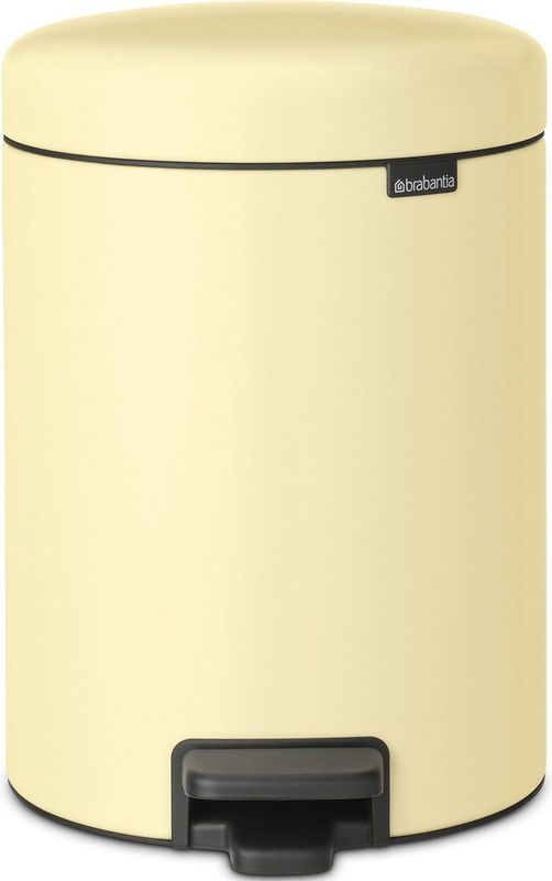 Brabantia - NewIcon Prullenbak - Mellow Yellow - 5 Liter - Stevige Pedaalemmer