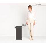 Brabantia - NewIcon - Pedaalemmer - Satin Taupe - 30 Liter