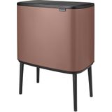 Brabantia - Bo Touch Bin - Prullenbak - Satin Taupe - 11 + 23 Liter