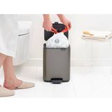 Brabantia - Bo Pedaalemmer - Platinum - 7 l - Ruimtebesparend