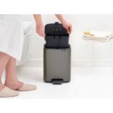 Brabantia - Bo Pedaalemmer - Platinum - 7 l - Ruimtebesparend