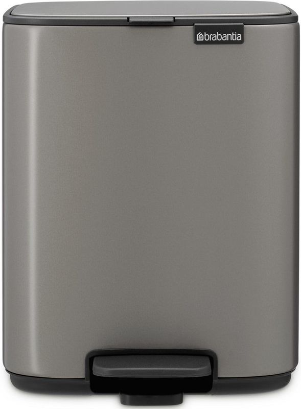Brabantia - Bo Pedaalemmer - Platinum - 7 l - Ruimtebesparend