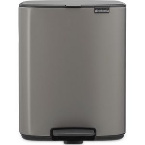 Brabantia - Bo Pedaalemmer - 12 l - Platinum