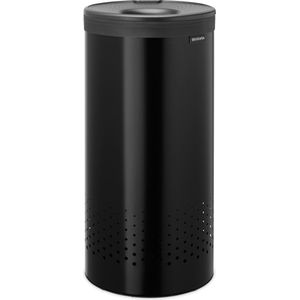 Brabantia Wasmand - Matt Black / Dark Grey - Kunststof Deksel - 35 l
